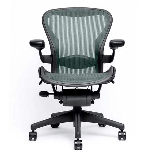 リファービッシュ済みAeron Classic、グリーンメッシュ+ランバーパッド