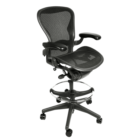 Herman Miller Office Task Chair Classic Aeron V1 Stool - Size B Herman Miller Aeron Drafting Stool - Size B ||Classic or Remastered V2 see variant||- (Renewed)
