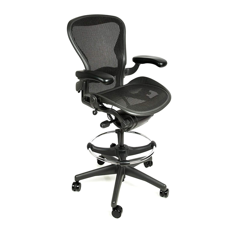 Herman Miller Office Task Chair Classic Aeron V1 Stool - Size B Herman Miller Aeron Drafting Stool - Size B ||Classic or Remastered V2 see variant||- (Renewed)