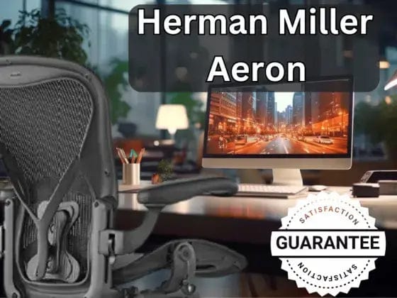 Herman Miller Office Task Chair Herman Miller Classic Aeron Chair - Fully Adjustable (Renewed)