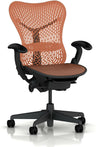Herman Miller Office Task Chair Orange Herman Miller Mirra Desk Task Chair Fully Adjustable (Renewed)