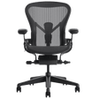 Herman Miller Office Task Chair Size A / Graphite Herman Miller Aeron Remastered Chair PostureFit SL - V2 (Fully-Loaded) - Renewed