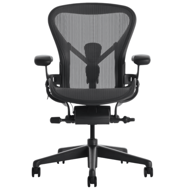 Herman Miller Office Task Chair Size A / Graphite Herman Miller Aeron Remastered Chair PostureFit SL - V2 (Fully-Loaded) - Renewed