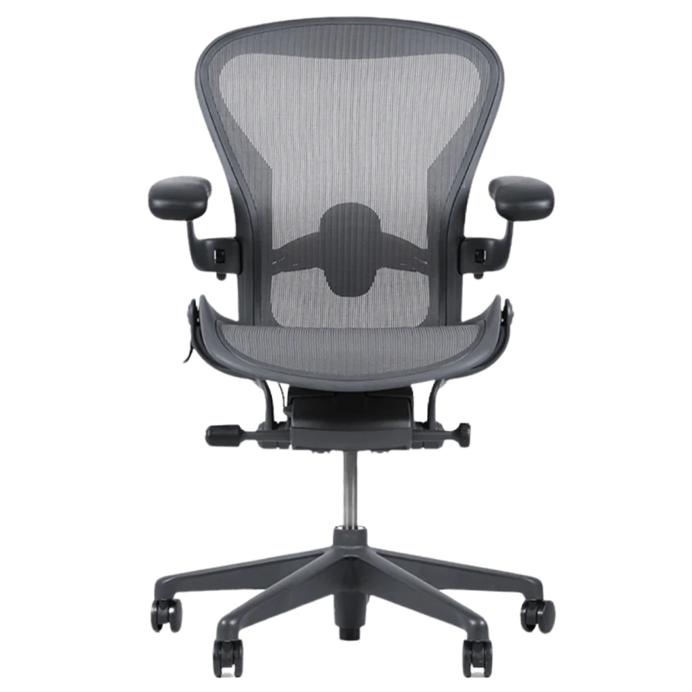 Renewed Herman Miller Aeron Remastered chair with 8Z Pellicle zoned mesh