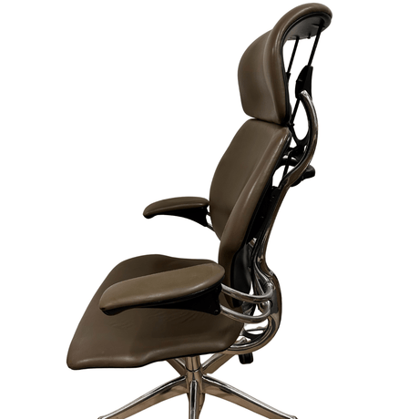Humanscale Freedom with Headrest - Black Leather (Renewed) - Office Logix Shop