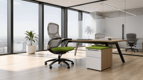 Knoll Generation Chair & Herman Miller Meridian Pedestal Bundle (Renewed) - Office Logix Shop