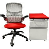 Knoll Generation Chair & Herman Miller Meridian Pedestal Bundle (Renewed) - Office Logix Shop