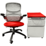 Knoll Generation Chair & Herman Miller Meridian Pedestal Bundle (Renewed) - Office Logix Shop