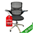 Refurbished Knoll office chair with adjustable arms on sale, best price tag, Office Logix Shop