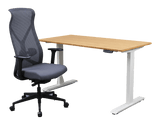 Nova Logix Chair and Herman Miller Top Bamboo Standing Desk Bundle - Office Logix Shop