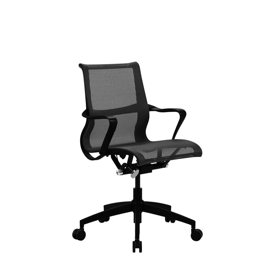 Office Logix Shop Black Mesh Executive Office Mesh Management Chair (New)