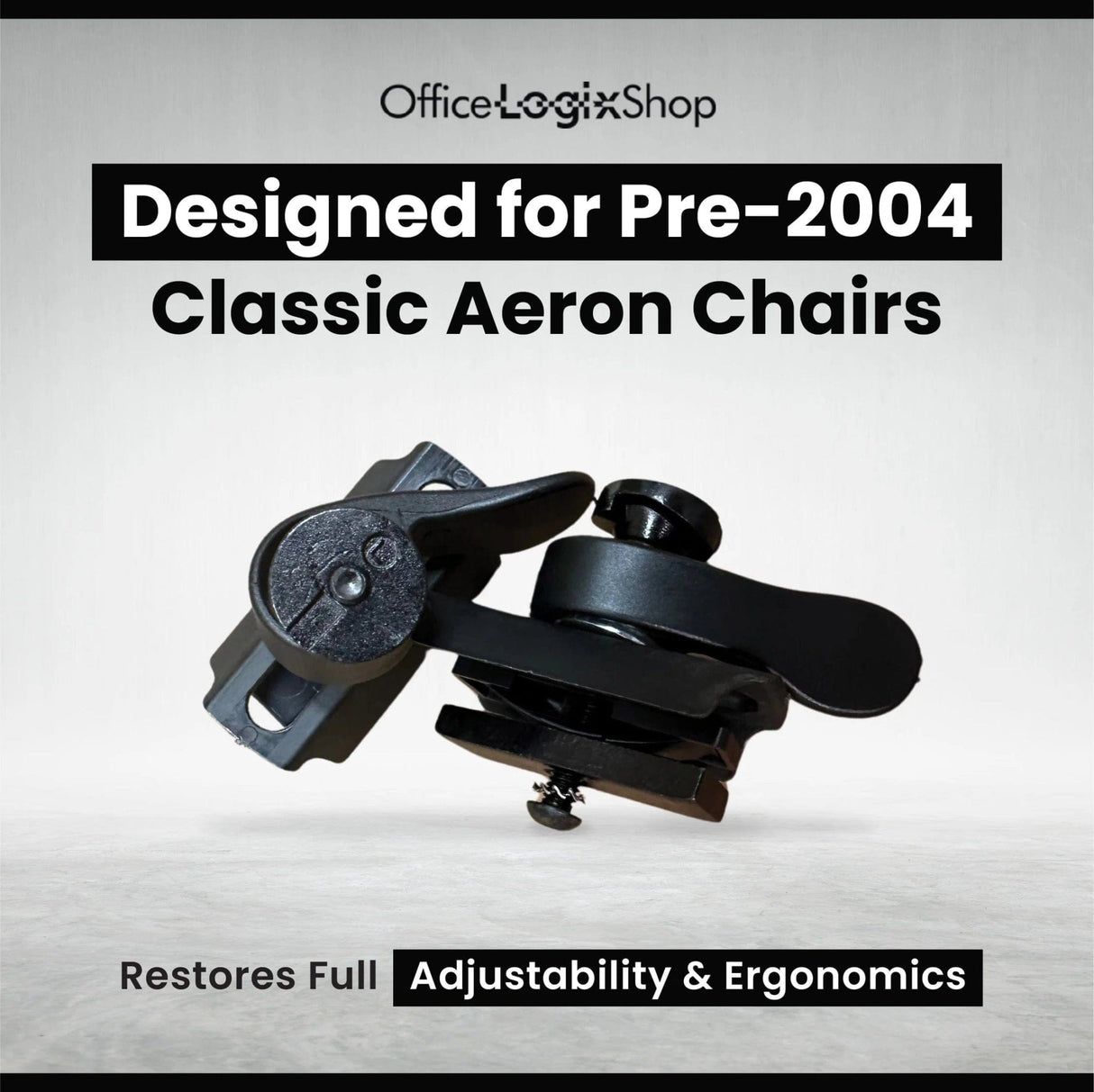 Office Logix Shop Flip Knob (Lever) Kit for Herman Miller Classic Aeron (Before 2004)