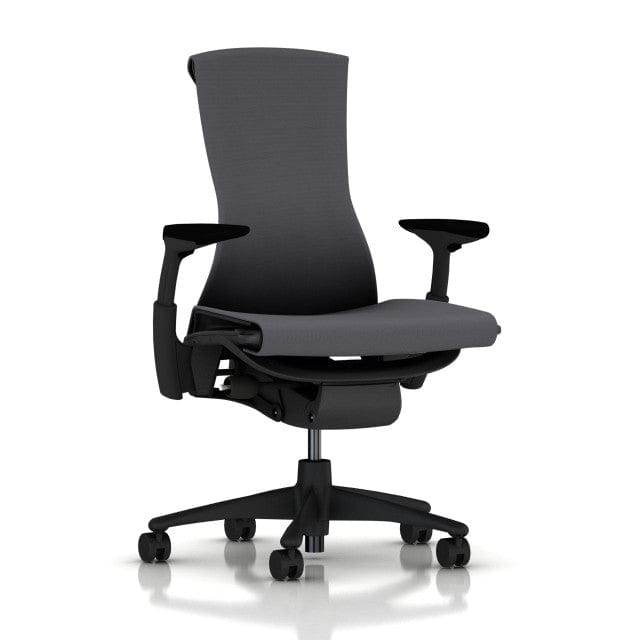 Office Logix Shop Graphite Frame / Grey Fabric Herman Miller Embody Chair (Renewed)