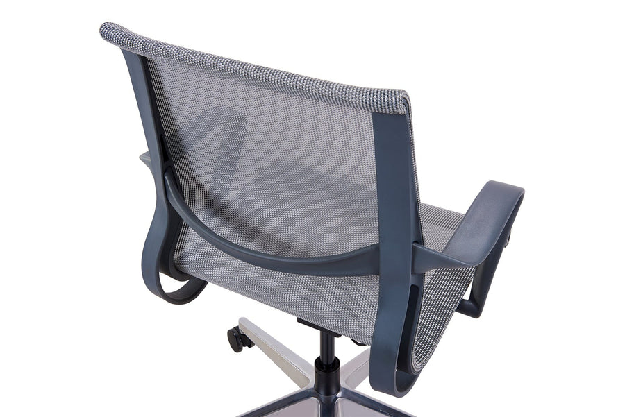 Office Logix Shop Gray Mesh Executive Office Mesh Management Chair (New)