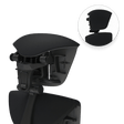 Office Logix Shop Herman Miller Aeron Chair Parts Rhythm Black - Black Fame Herman Miller Embody Headrest by OfficeLogixShop (Non Gaming Embody)