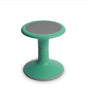 Light green ergonomic wobble chair for kids from Office Logix Shop, placed on white background.