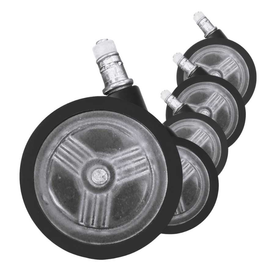 Office Logix Shop Office Chair Parts Herman Miller Embody Compatible – Translucent Casters Set of 5 by OLS