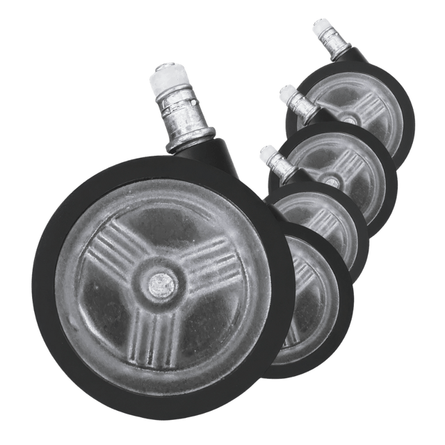Office Logix Shop Office Chair Parts Herman Miller Embody Compatible – Translucent Casters Set of 5 by OLS