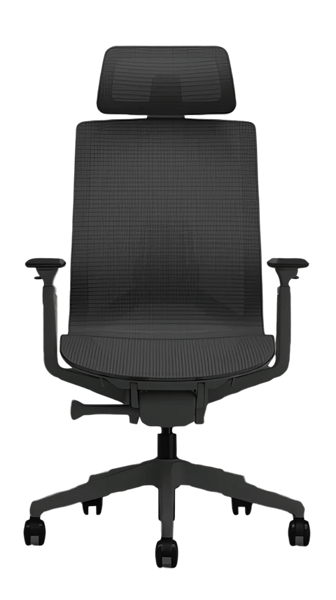 Midan ergonomic office chair with headrest continuous mesh design Italian Donati mechanism