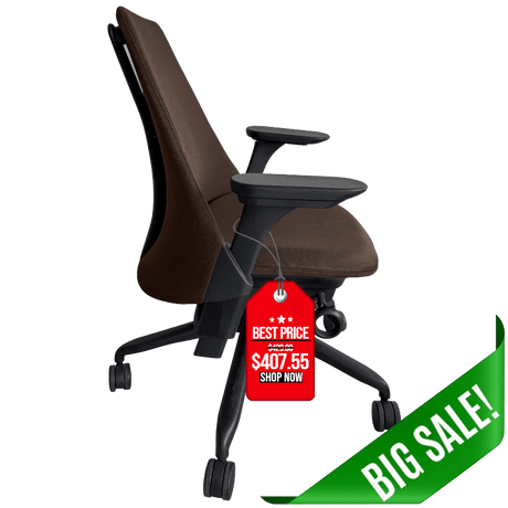 Office Logix Shop Office Chairs Brown fabric upholstered Sayl (Fully loaded) Highly Adjustable Herman Miller Sayl Chair- Renewed