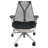 Office Logix Shop Office Chairs White with Black Seat (No Lumbar Support) Highly Adjustable Herman Miller Sayl Chair- Renewed