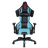 Office Logix Shop Office Task Chair Blue - Black High Back Gaming Chair with Massage Lumbar