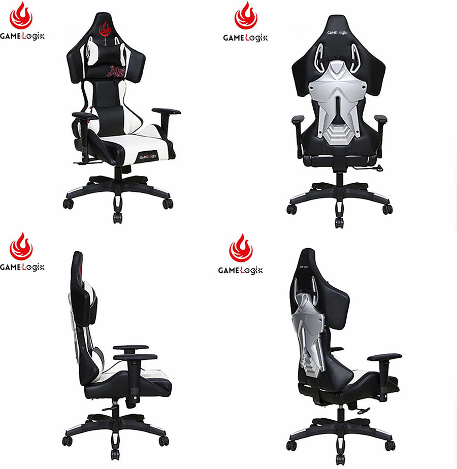 Office Logix Shop Office Task Chair High Back Gaming Chair with Massage Lumbar