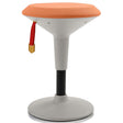 Orange fabric and gray base adjustable wobble chair for kids from Office Logix Shop