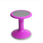 Pink ergonomic wobble chair for kids with round seat, ideal for posture and core strength