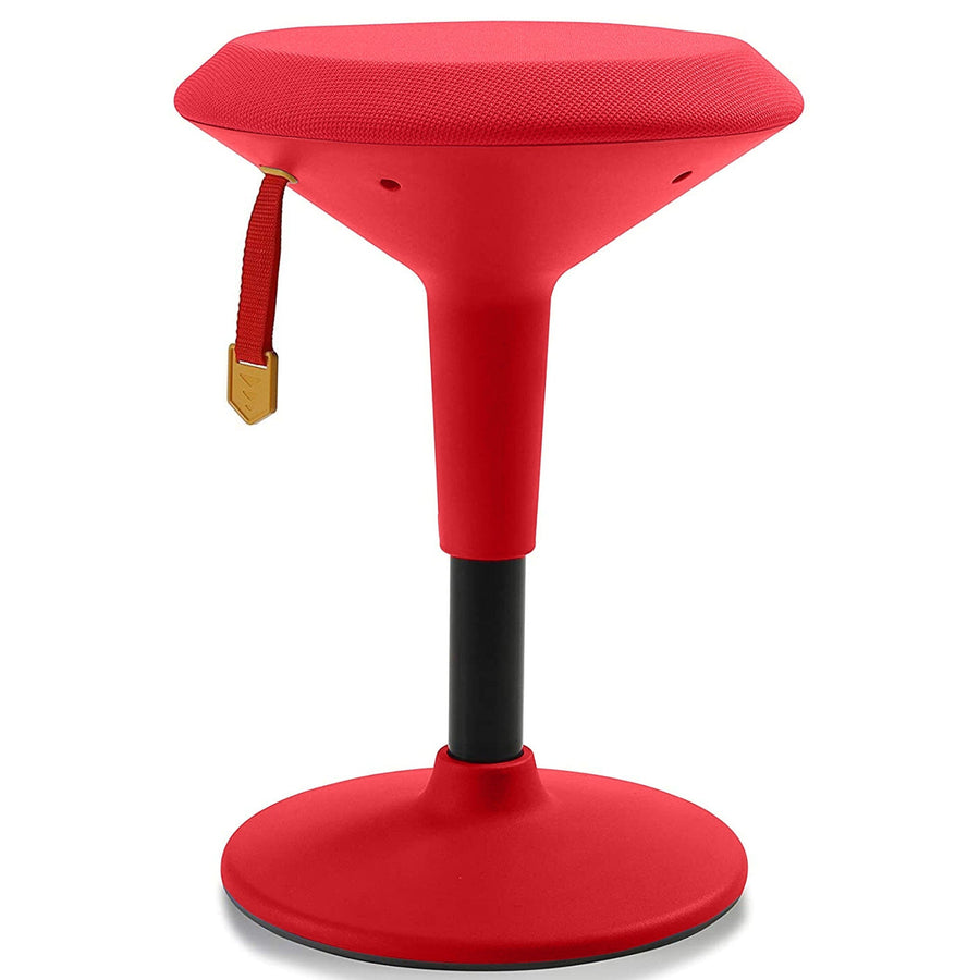 Office Logix Shop Red Fabric and Red Base Adjustable Wobble Chair For Kids