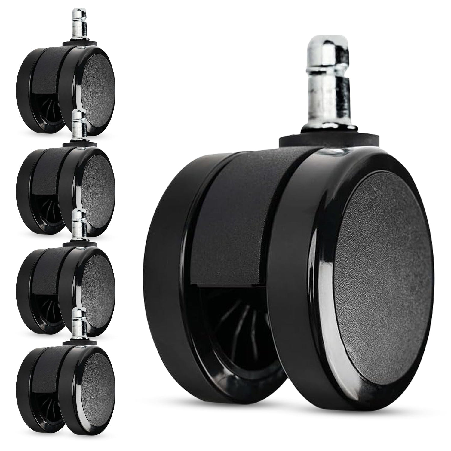 Soft Caster Wheel for Hardwood Floors 5 Casters
