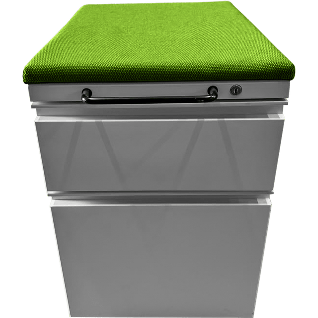OfficeLogixShop Office Chair Parts Green Herman Miller Meridian Mobile Pedestal Steel Filing & Storage (Renewed)