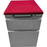 OfficeLogixShop Office Chair Parts Red Herman Miller Meridian Mobile Pedestal Steel Filing & Storage (Renewed)