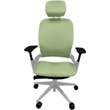 OfficeLogixShop Office Chairs Platinum / Green Steelcase Leap V2 Chair with Headrest Saving Bundle