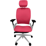 OfficeLogixShop Office Chairs Platinum / Red Steelcase Leap V2 Chair with Headrest Saving Bundle