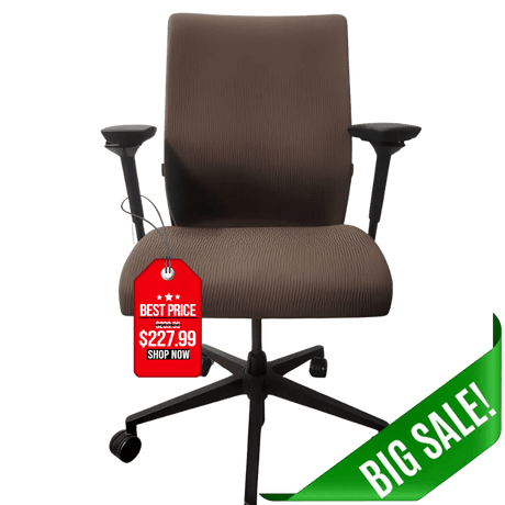 OfficeLogixShop Office Chairs Steelcase Think Chair Brown Upholstered