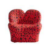 Petal Sculptural Accent Sofa in Printed Leather - Office Logix Shop