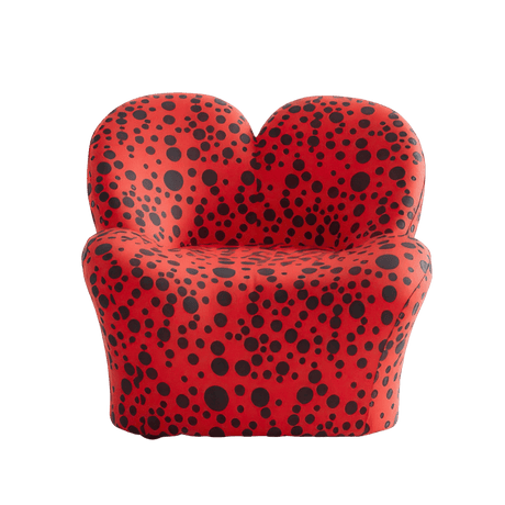 Petal Sculptural Accent Sofa in Printed Leather - Office Logix Shop