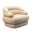 Soar Sculptural Swivel Sofa in Faux Shearling - Office Logix Shop