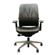 Steelcase Amia Brown Leather - Platinum Frame (Refurbished) - Office Logix Shop