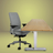 Steelcase Amia Chair and Herman Miller Top Bamboo Standing Desk Bundle - Office Logix Shop