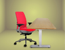Steelcase Amia Chair and Herman Miller Top Bamboo Standing Desk Bundle - Office Logix Shop