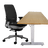 Steelcase Amia Chair and Herman Miller Top Bamboo Standing Desk Bundle - Office Logix Shop
