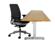 Steelcase Amia Chair and Herman Miller Top Bamboo Standing Desk Bundle - Office Logix Shop