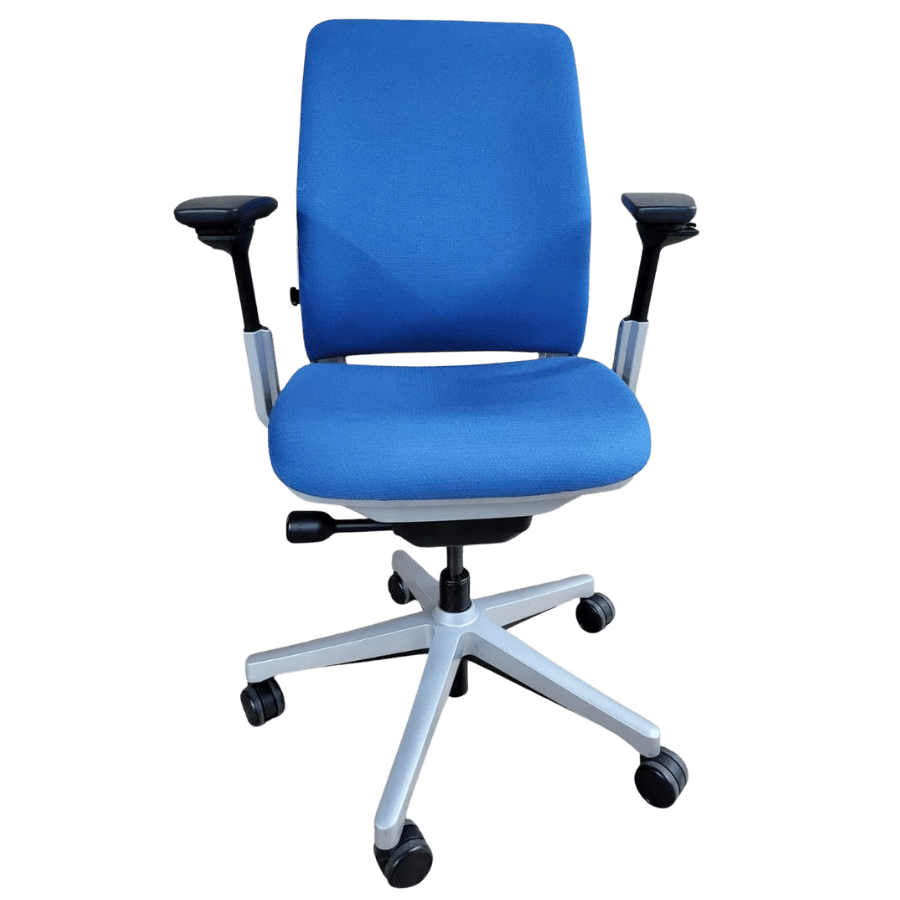 Steelcase Amia Fully Adjustable Ergonomic Task Chair - Blue (Renewed) - Office Logix Shop