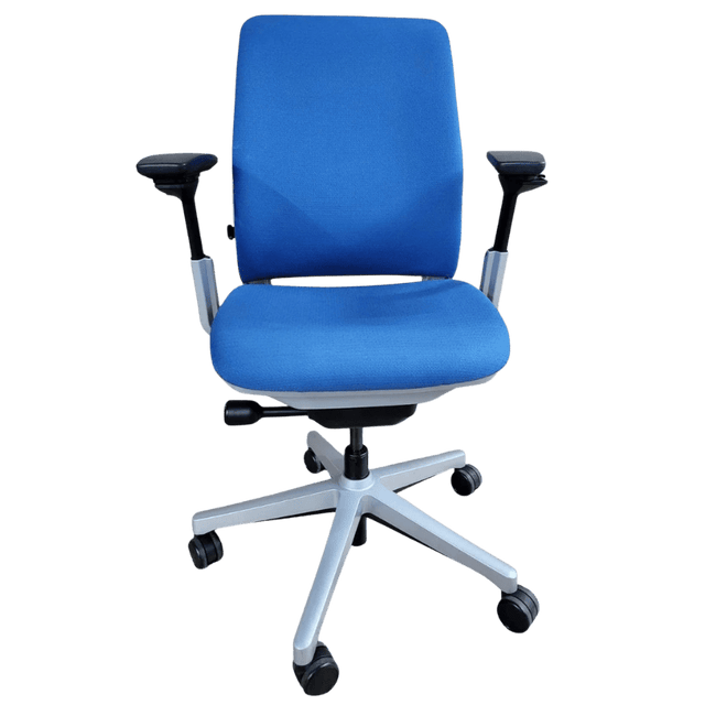 Steelcase Amia Fully Adjustable Ergonomic Task Chair - Blue (Renewed) - Office Logix Shop
