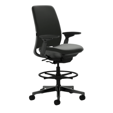 Steelcase Amia Stool, All Features, Adjustable Arms, Adjustable Lumbar Support (Renewed) - Office Logix Shop