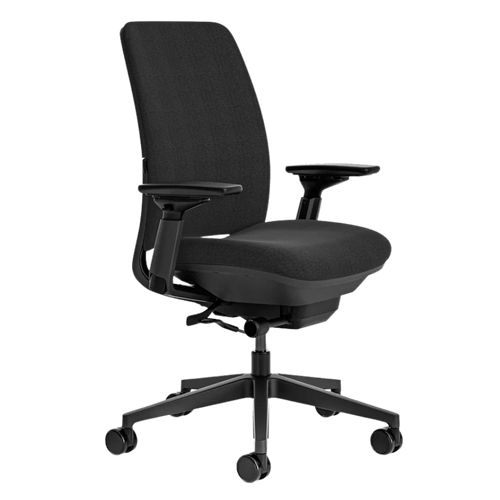 Refurbished Steelcase Amia black ergonomic office chair with adjustable arms from Office Logix Shop