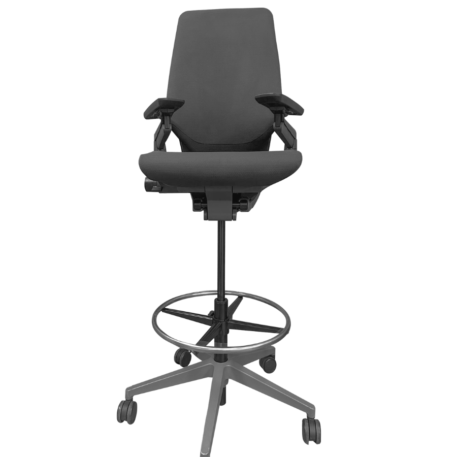 Steelcase Gesture Stool - Hard Back - OfficeLogixShop – Office Logix Shop