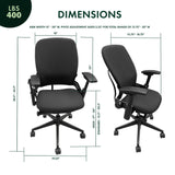 Steelcase Leap V2 Chair with Black Base and Frame (Rеnеwеd) - Office Logix Shop